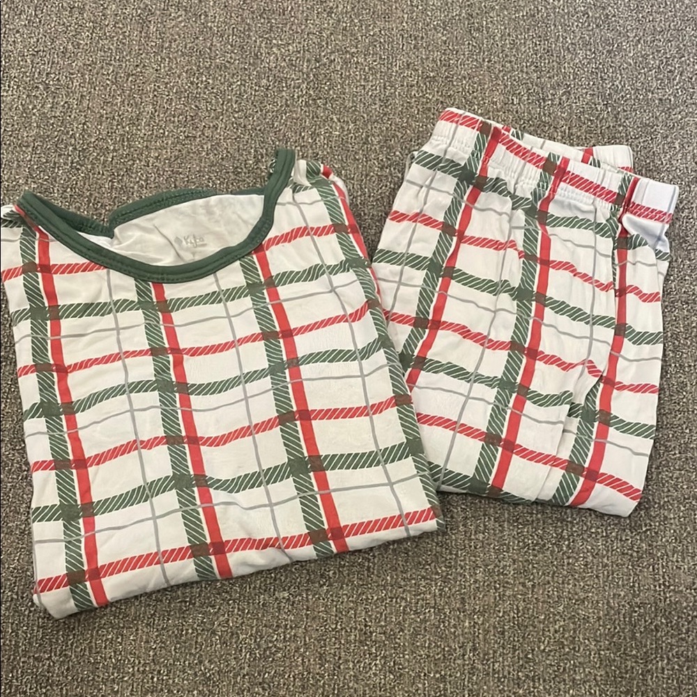 Kyte BABY Long sleeve/pants Christmas Plaid Kids Pajamas